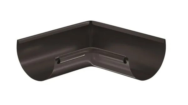 Водосток Aquasistem, система 125x90 - Угол желоба, внутренний 90° RR 32 Тёмно-Коричневый купить в Чайковском
