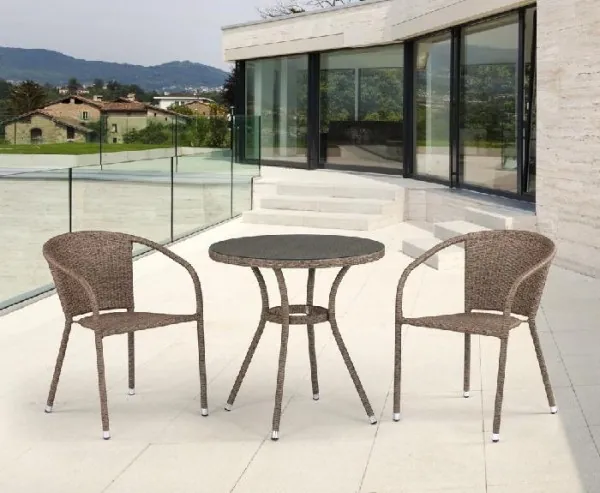 Комплект плетеной мебели AFINA из иск. ротанга T282ANT/Y137C-W56 Light Brown 2Pcs купить в Чайковском