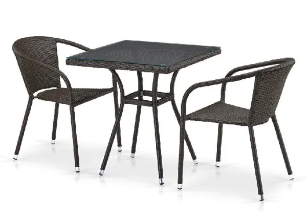 Комплект плетеной мебели AFINA из иск. ротанга T282BNT/Y137C-W53 Brown 2Pcs купить в Чайковском
