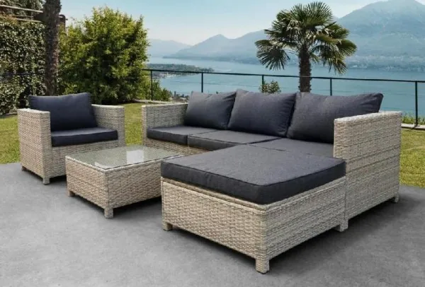 Комплект мебели AFINA плетеной из иск. ротанга YR821G Grey/Grey купить в Чайковском