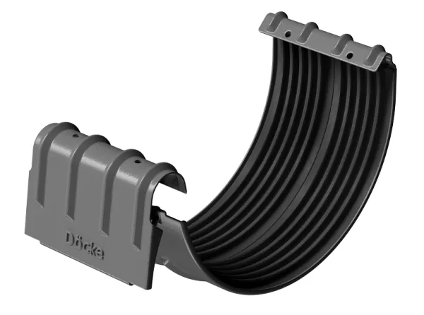 Соединитель желобов D125 Döcke STAL PREMIUM Графит, (RAL 7024) купить в Чайковском
