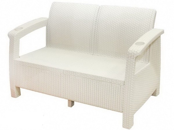 Двухместный диван Yalta Sofa Seаt белый купить в Чайковском