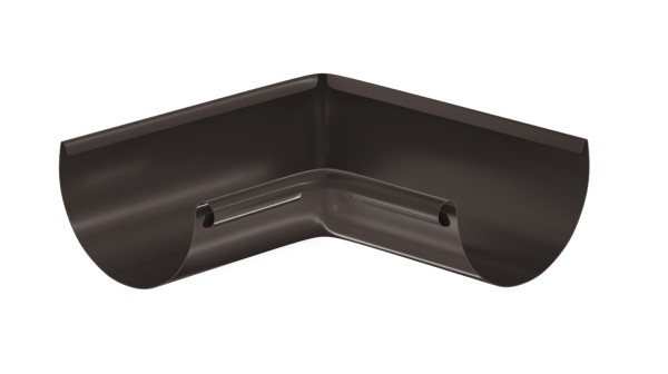 Водосток Aquasistem, система 125x90 - Угол желоба, внутренний 90° RR 32 Тёмно-Коричневый купить в Чайковском