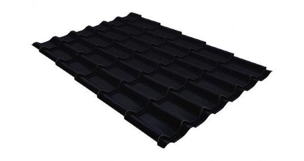 Металлочерепица классик GL 0,5 Velur20 RAL 9005 черный купить в Чайковском