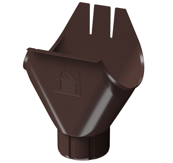 Воронка желоба D125 Döcke STAL PREMIUM Шоколад, (RAL 8019) купить в Чайковском