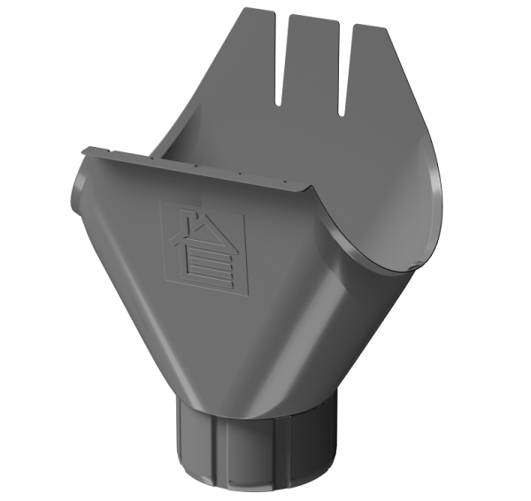 Воронка желоба D125 Döcke STAL PREMIUM Графит, (RAL 7024) купить в Чайковском
