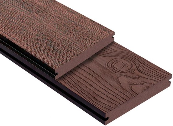 Террасная доска ДПК Outdoor 3D полнотелая STORM/OCEAN BROWN коричневая микс купить в Чайковском