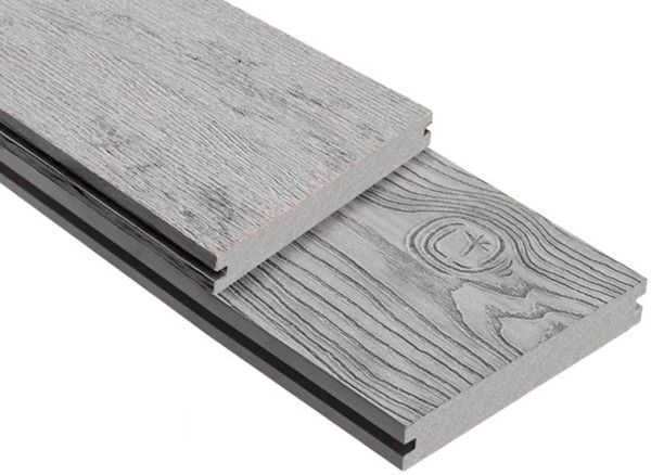 Террасная доска ДПК Outdoor 3D полнотелая STORM/OCEAN GREY серая микс купить в Чайковском