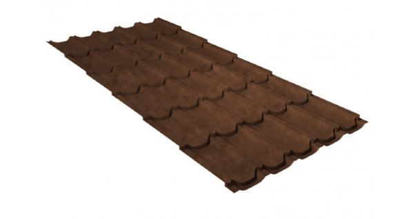 Металлочерепица квинта плюс GL 0,5 Safari Twincolor Brown купить в Чайковском