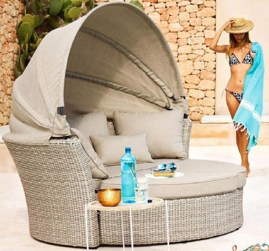 Диван-Трансформер AFINA плетеный из иск. ротанга AFM-325 Beige купить в Чайковском
