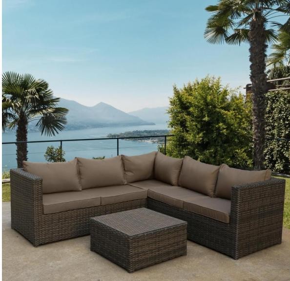 Комплект мебели AFINA плетеной из иск. ротанга YR825A Brown/Beige купить в Чайковском