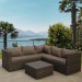 Комплект мебели AFINA плетеной из иск. ротанга YR825A Brown/Beige купить в Чайковском