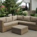Комплект мебели AFINA плетеной из иск. ротанга YR825B Beige купить в Чайковском