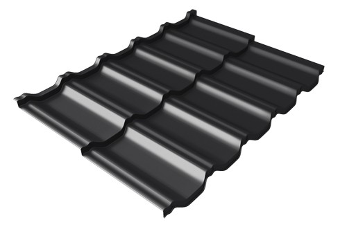 Металлочерепица модульная Квинта Uno Grand Line c 3D резом 0,5 Rooftop Matte RAL 9005 черный купить в Чайковском