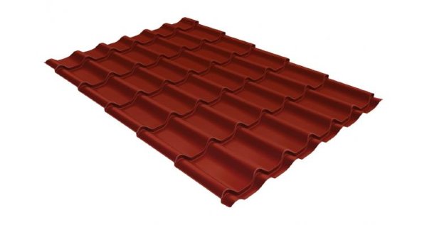 Металлочерепица классик 0,5 Satin RAL 3009 оксидно-красный купить в Чайковском