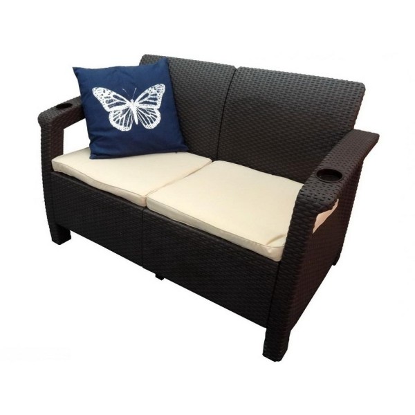 Двухместный диван Yalta Sofa Seаt венге купить в Чайковском