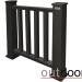 Ограждение из ДПК Outdoor Классик 3D STORM чёрный купить в Чайковском
