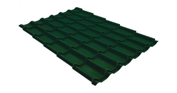 Металлочерепица классик GL 0,5 Velur20 RAL 6005 зеленый мох купить в Чайковском