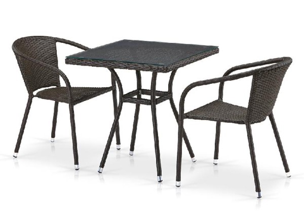 Комплект плетеной мебели AFINA из иск. ротанга T282BNT/Y137C-W53 Brown 2Pcs купить в Чайковском