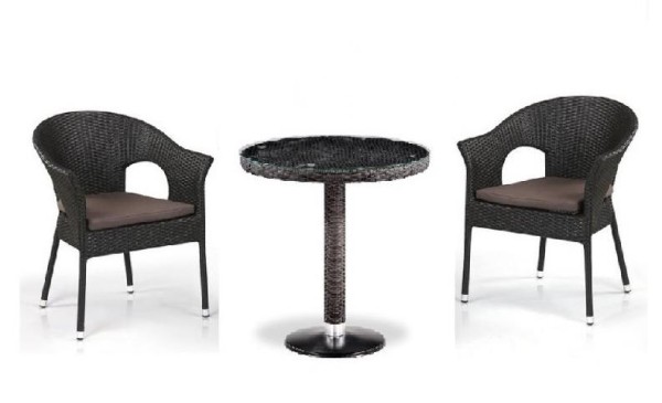 Комплект плетеной мебели AFINA из иск. ротанга T601/Y79A-W53 Brown 2Pcs купить в Чайковском