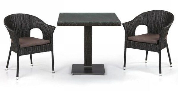 Комплект плетеной мебели AFINA из иск. ротанга T605SWT/Y79A-W53 Brown 2Pcs купить в Чайковском