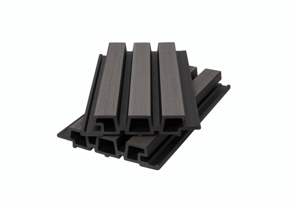 Фасадная панель брусковая двухцветная co-extrusion, grey dark купить в Чайковском