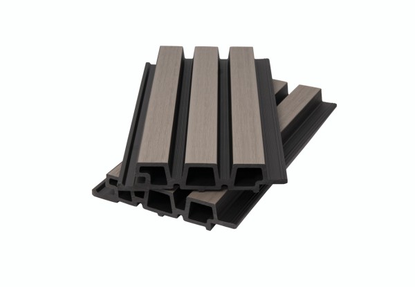 Фасадная панель брусковая двухцветная co-extrusion, snow mix купить в Чайковском