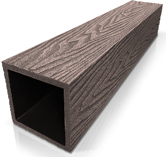 Столб ДПК 3D GardenParkett фактура дерева Венге купить в Чайковском