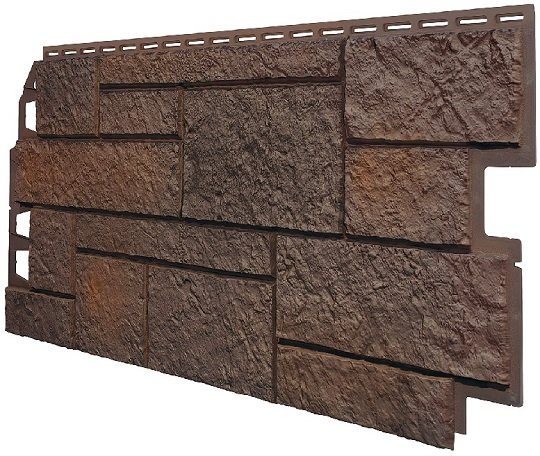 Фасадная панель VOX Sandstone (Сандстоун) темно коричневый купить в Чайковском