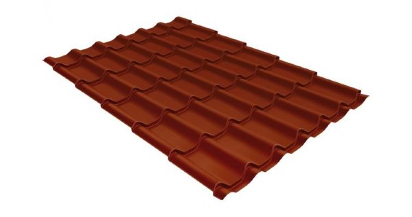 Металлочерепица классик 0,5 Satin RAL 8004 терракота купить в Чайковском