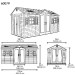 Сарай пластиковый LifeTime 15x8 DD купить в Чайковском