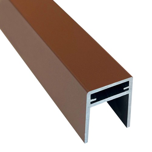 П-профиль Алюминиевый EasyDecking 35x25 Коричневый купить в Чайковском