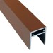 П-профиль Алюминиевый EasyDecking 35x25 Коричневый купить в Чайковском