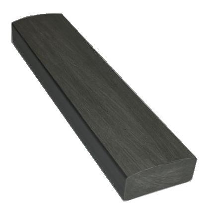 Лавочный брус Ecodecking Некст полнотелый брашированный 70х35 графит купить в Чайковском