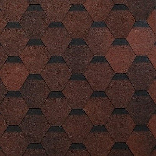 Гибкая черепица Shinglas, коллекция Оптима – Красный купить в Чайковском