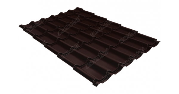 Металлочерепица классик GL 0,5 Quarzit RAL 8017 шоколад Metallic купить в Чайковском