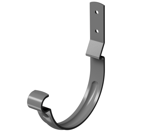 Карнизный крюк короткий (гнутый) D125 Döcke STAL PREMIUM Графит, (RAL 7024) купить в Чайковском