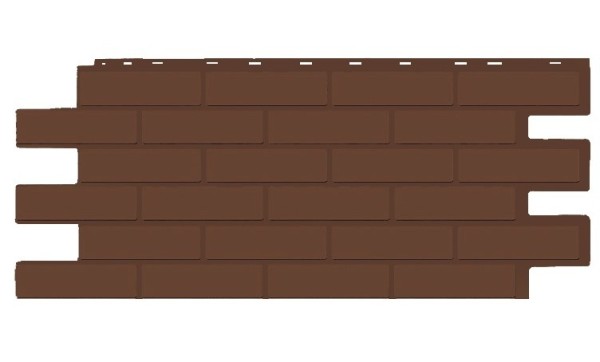 Фасадная панель T-Siding Кирпич Модерн Эко Браун купить в Чайковском