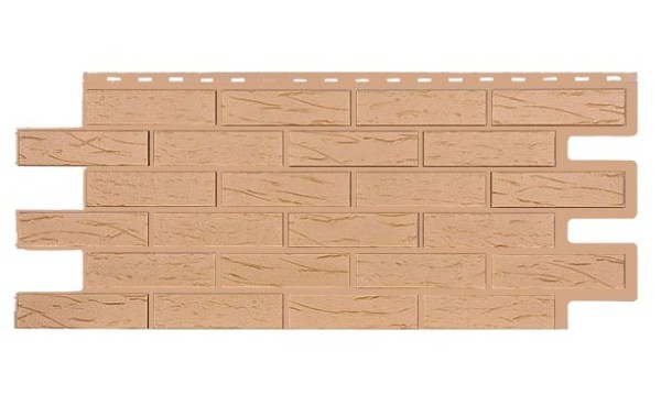 Фасадная панель T-Siding Кирпич Саман Эко Крем купить в Чайковском